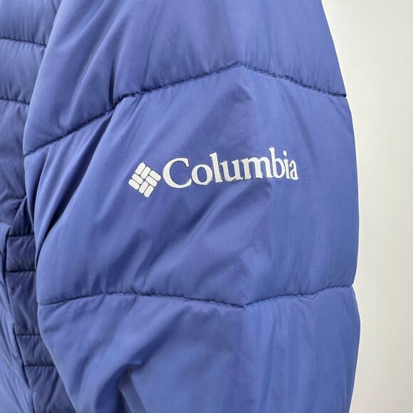 Columbia Omni-Heat Insulated Puffer Jacket WMNS S BlueFull Zip Long Sl YL190505 - Picture 5 of 15